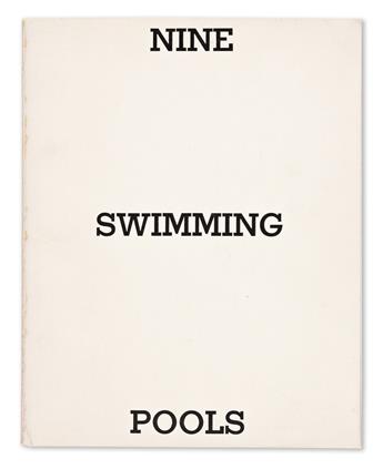 EDWARD RUSCHA. Colored People * Nine Swimming Pools and a Broken Glass.